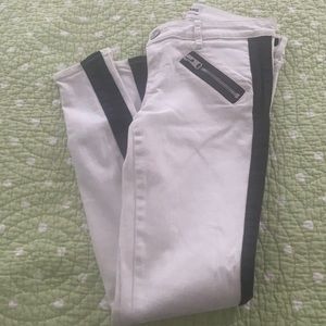 Express white and black jeans